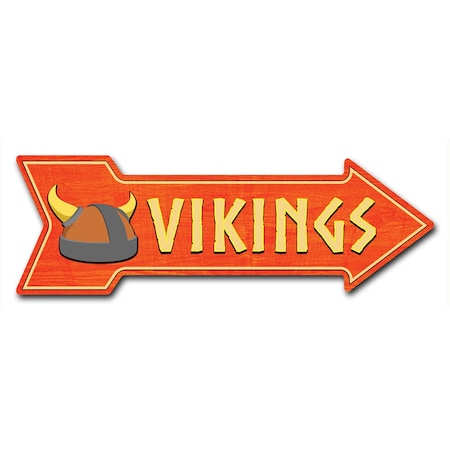 Vikings Arrow Decal Funny Home Decor 18in Wide